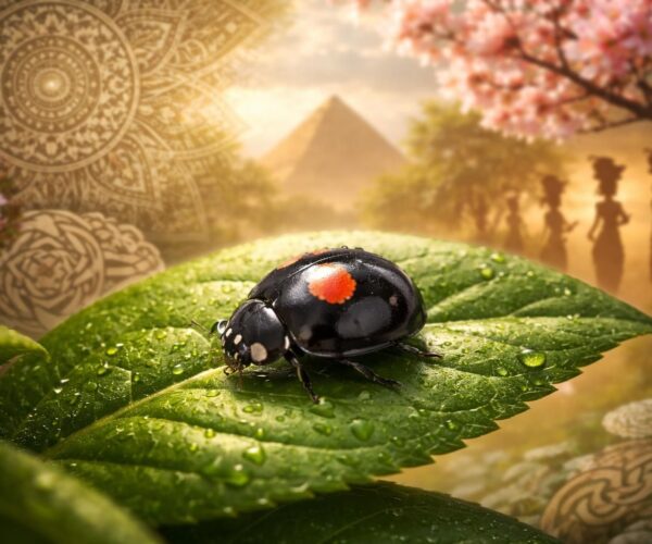 Coccinelle noire point rouge : signification dans les différentes cultures à travers le monde