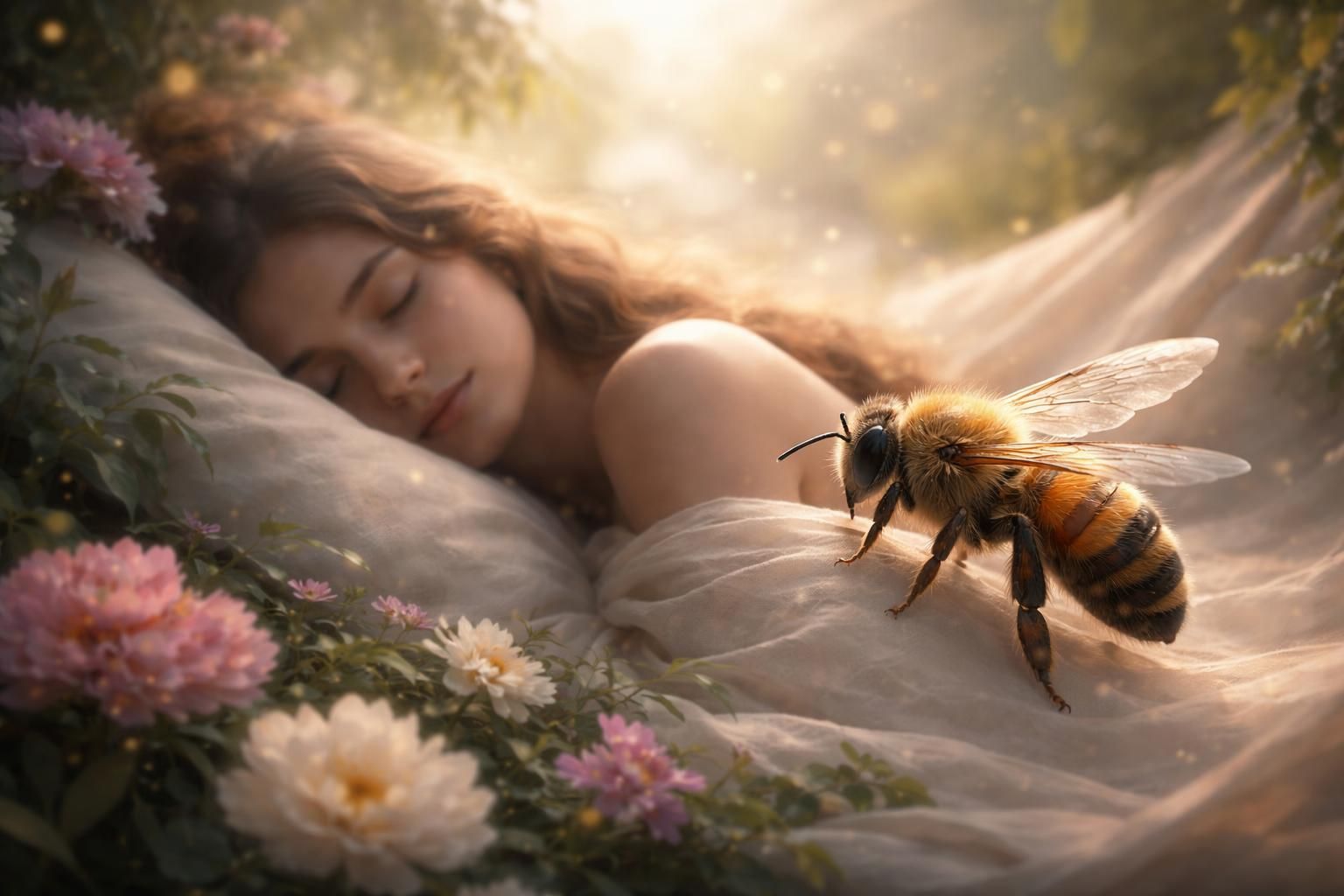 Rêver de se faire piquer par une abeille : Un message de votre subconscient ?