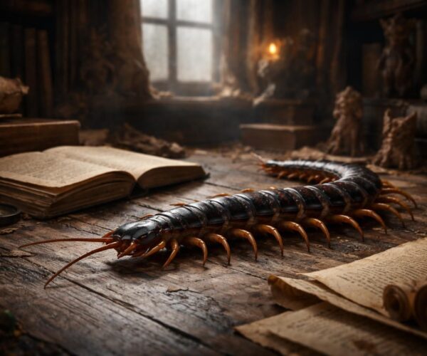Créatures et fables : la signification d&rsquo;un scolopendre dans la maison explorée