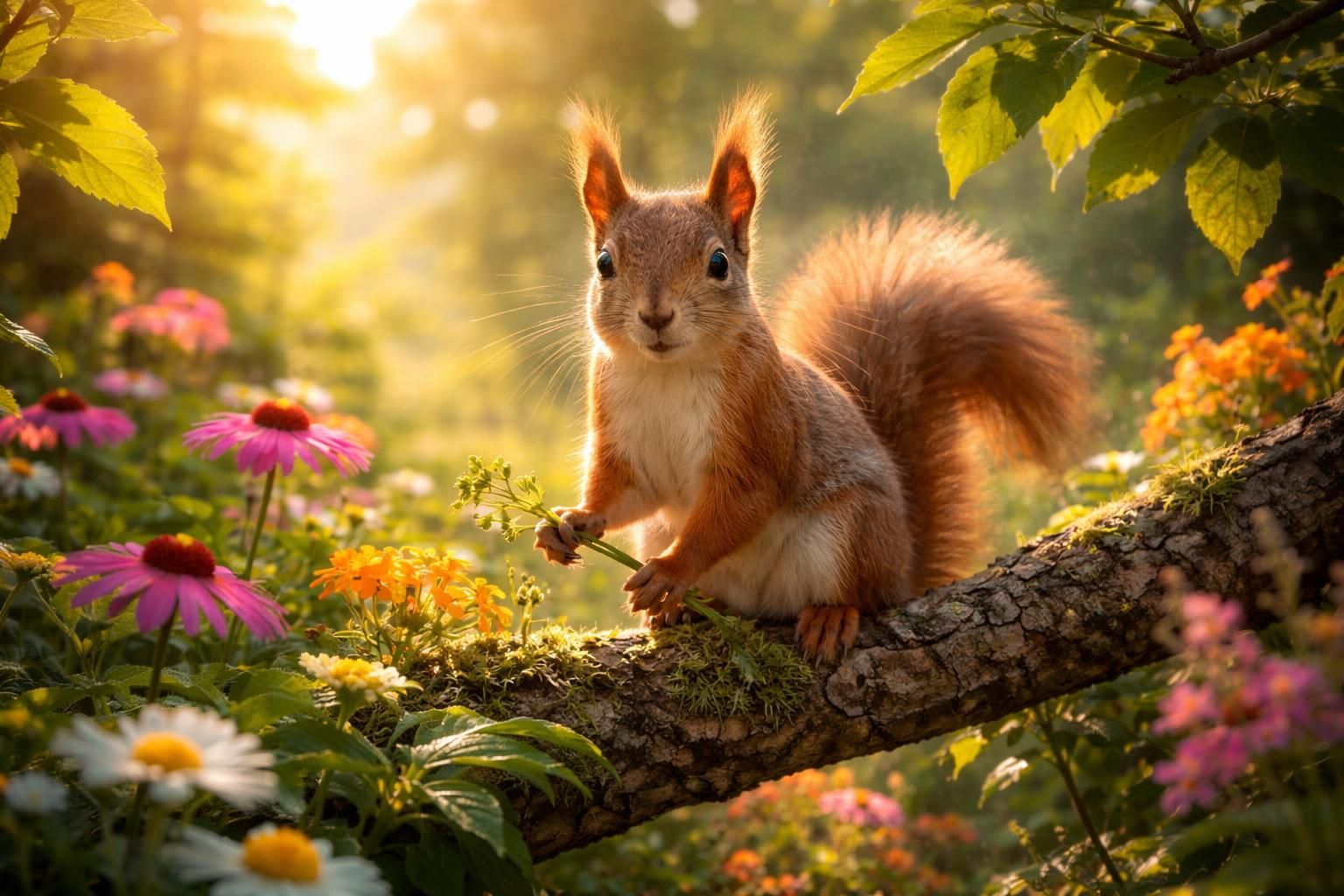 La signification d&rsquo;un écureuil dans le jardin : un message de la nature ?