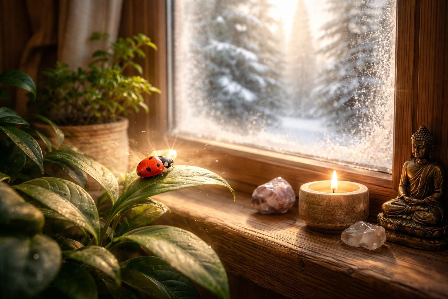 Les secrets de la signification spirituelle de la coccinelle dans la maison en hiver révélés