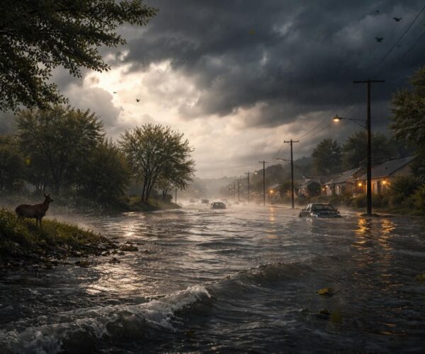 Rêver d&rsquo;inondation à l&rsquo;extérieur : un signe de changement imminent ?