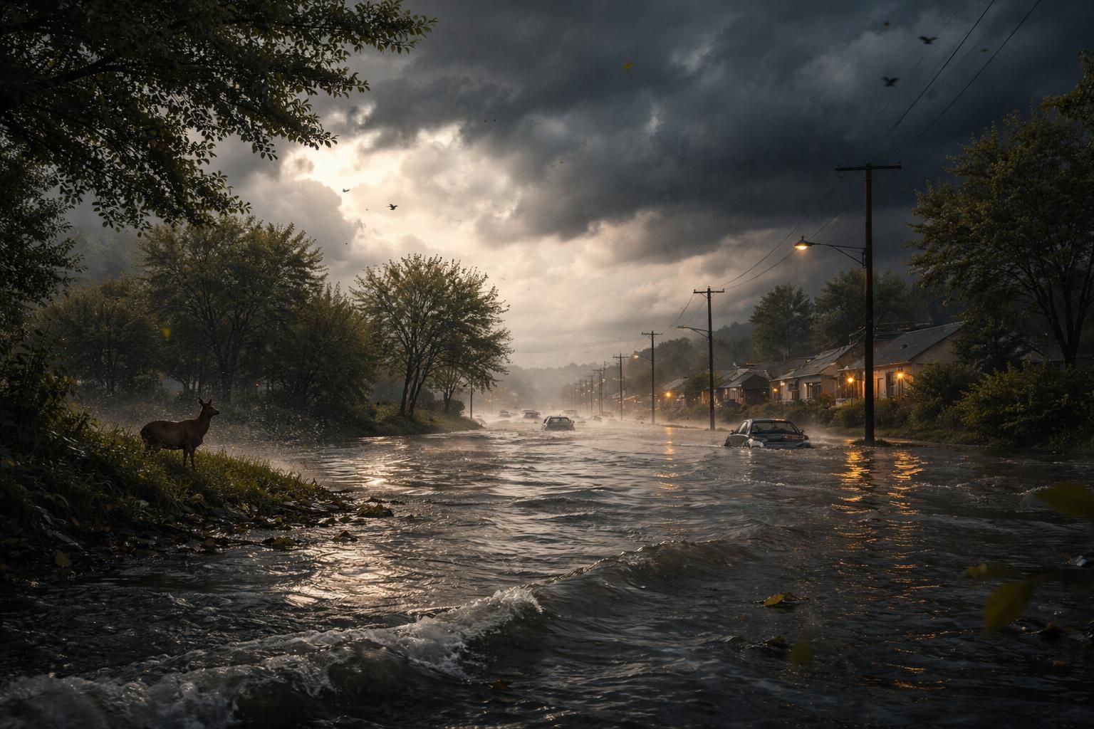 Rêver d&rsquo;inondation à l&rsquo;extérieur : un signe de changement imminent ?