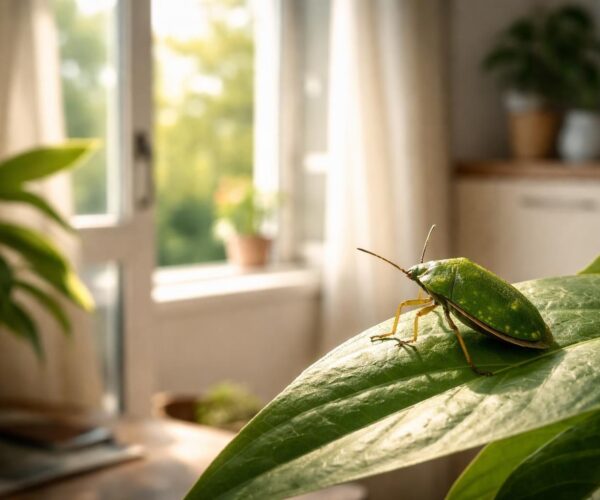 Signification d&rsquo;une punaise verte dans la maison : signaux d&rsquo;alerte ou chance ?